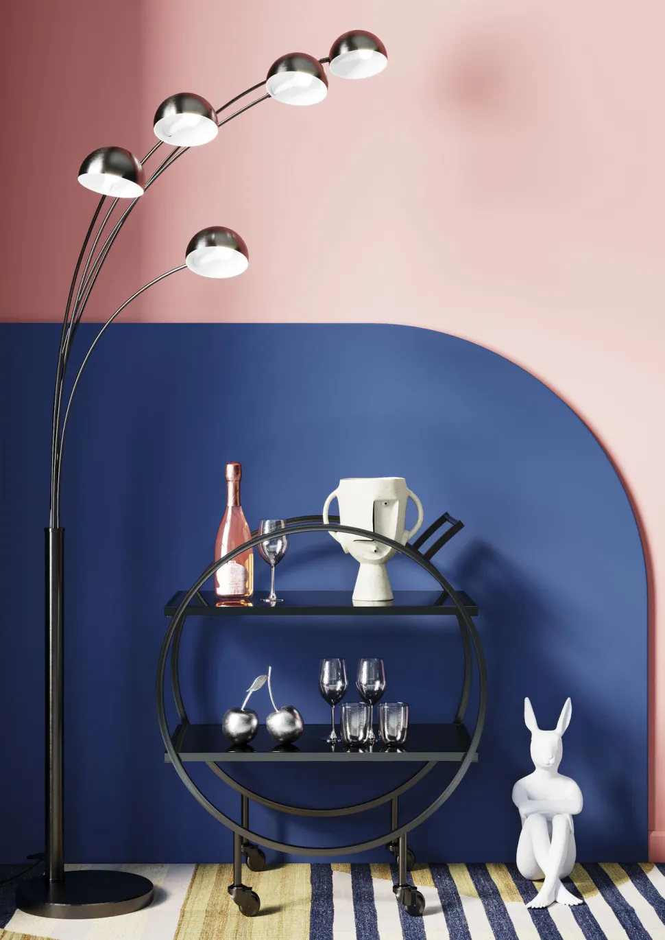 Deko Figur Gangster Rabbit Weiß