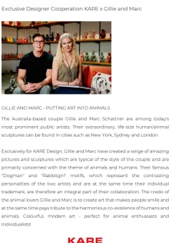 Deko Figur Gangster Rabbit Gelb 80cm