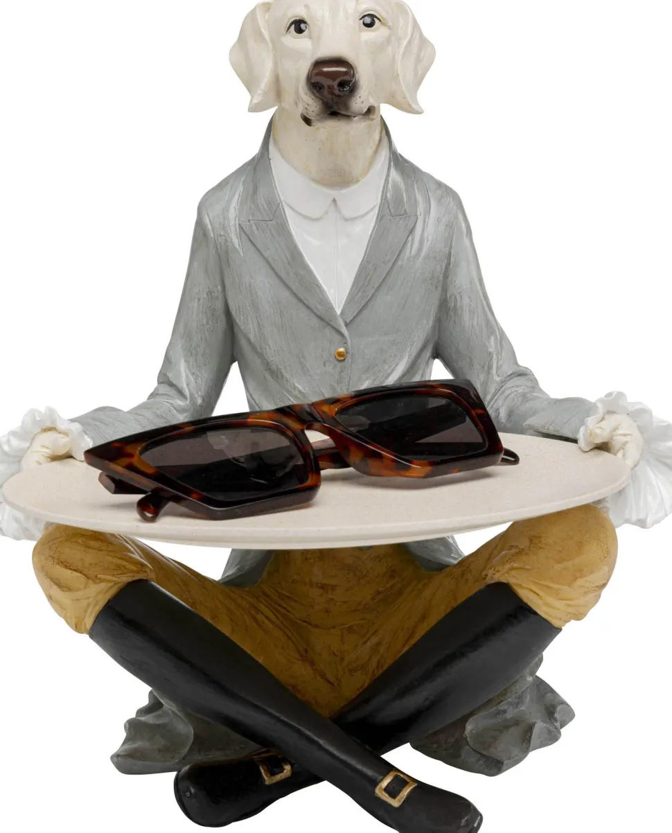 Deko Figur Gentleman Dog Tray 29cm