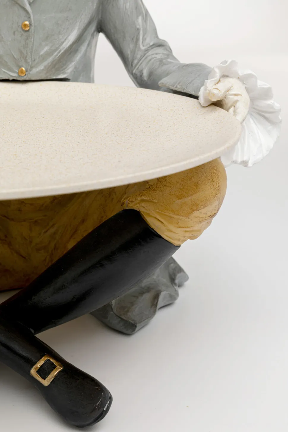 Deko Figur Gentleman Dog Tray 29cm