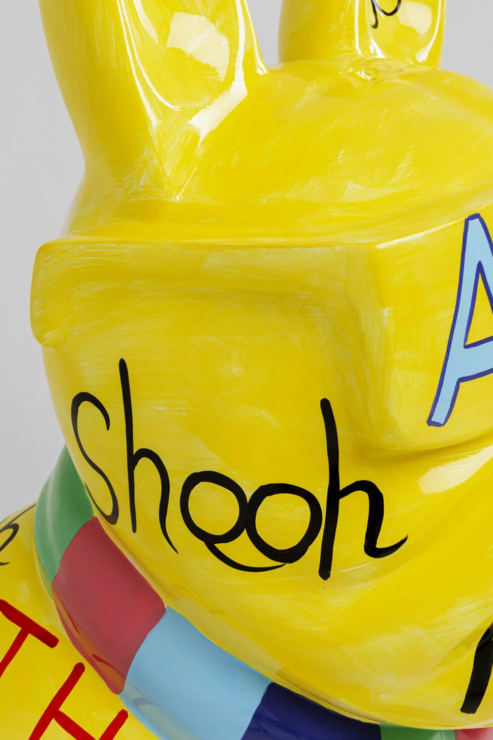 Deko Figur Graffiti Dog Gelb 122cm