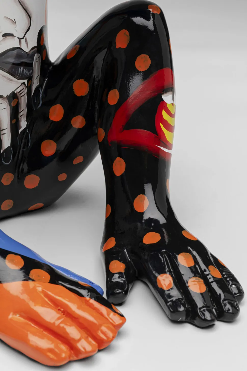 Deko Figur Graffiti Monkey Blau 39cm