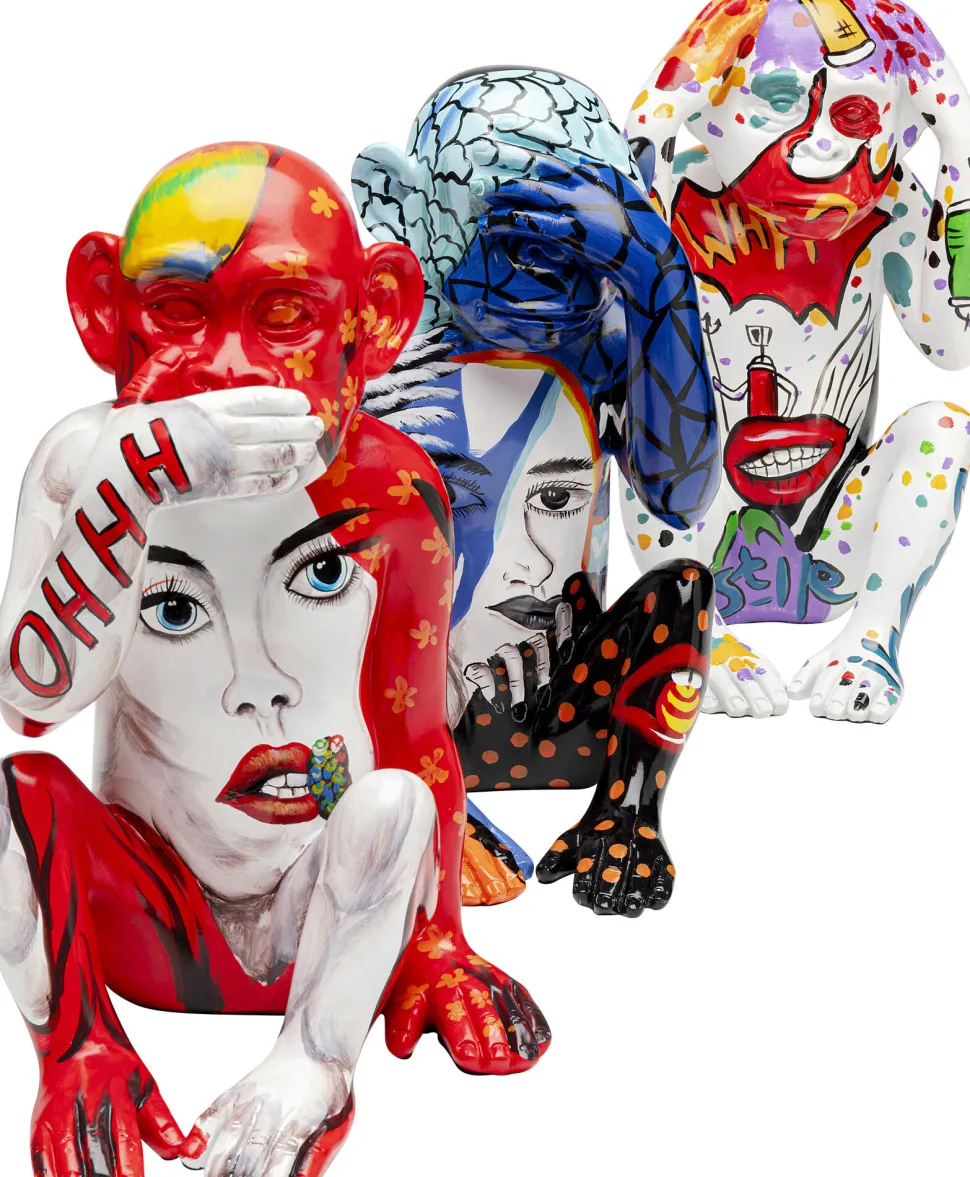 Deko Figur Graffiti Monkey 40cm