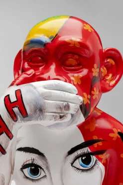 Deko Figur Graffiti Monkey Rot 39cm