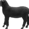 Deko Figur Happy Sheep Wool Schwarz 37cm