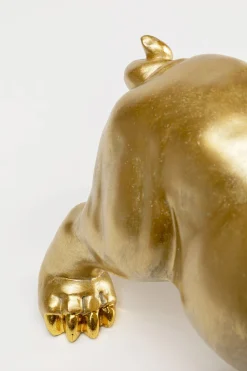 Deko Figur Hungry Dog Gold 37cm