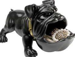 Deko Figur Hungry Dog Schwarz 37cm