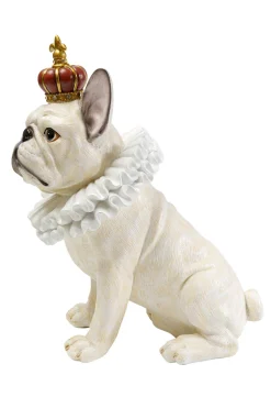 Deko Figur King Dog Weiß 33cm