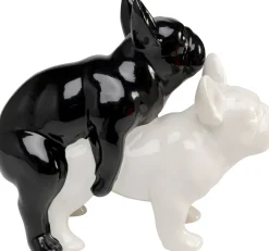 Deko Figur Love Dogs Schwarz