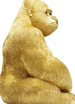 Deko Figur Monkey Gorilla Side XL Gold 76cm