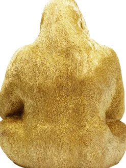 Deko Figur Monkey Gorilla Side XL Gold 76cm