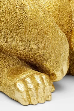 Deko Figur Monkey Gorilla Side XL Gold 76cm