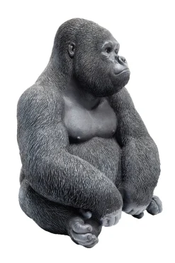 Deko Figur Monkey Gorilla Side Medium Schwarz