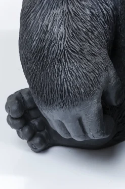 Deko Figur Monkey Gorilla Side XL Schwarz 76cm