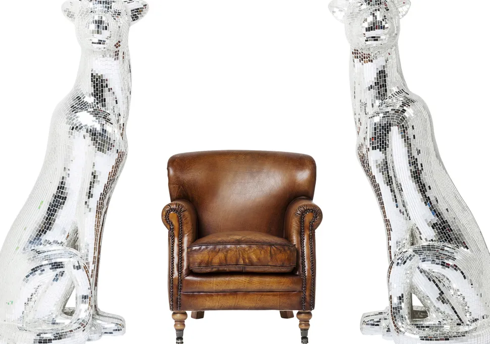 Deko Figur Mosaik Welcome Panther Links XL