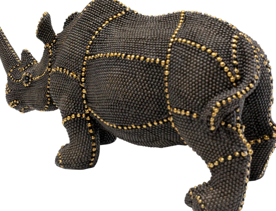 Deko Figur Rhino Rivets Pearls 26cm