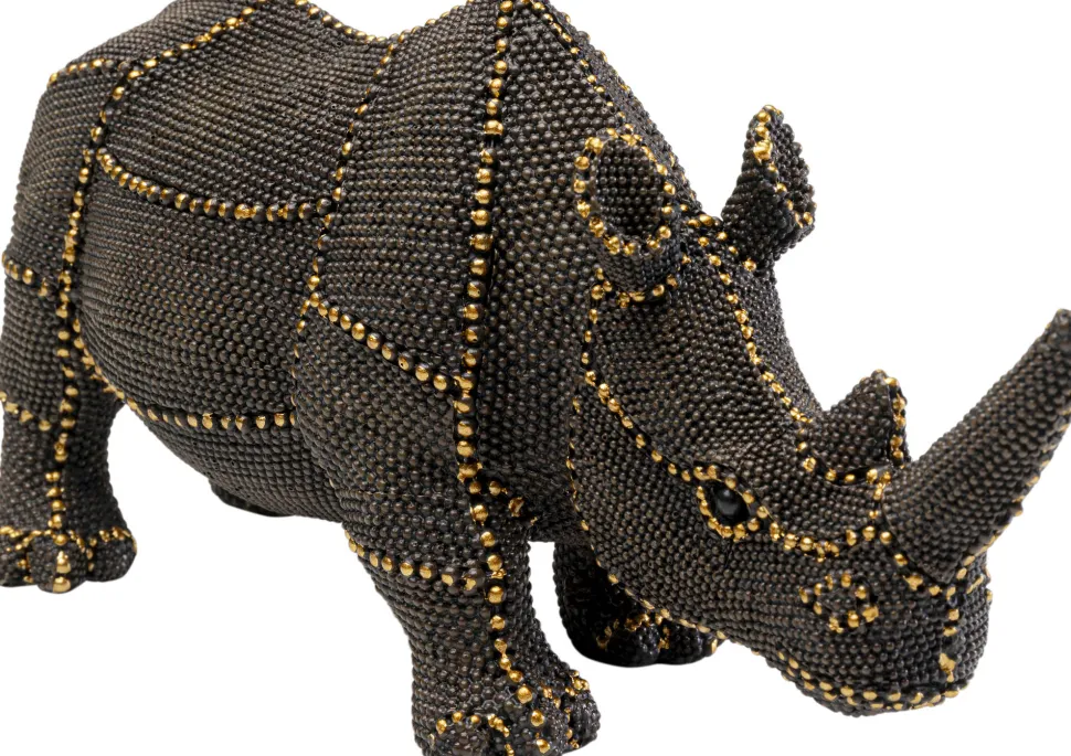 Deko Figur Rhino Rivets Pearls 26cm