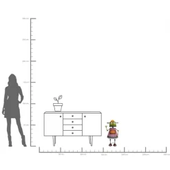 Deko Figur Robot Gabby 62cm