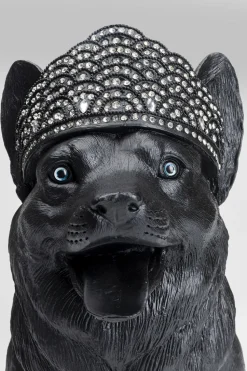 Deko Figur Royal Standing Corgi Schwarz 52cm