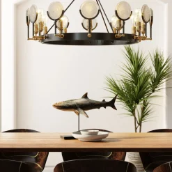 Deko Figur Shark Base 59cm