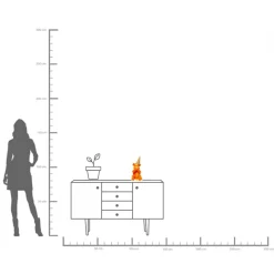 Deko Figur Sitting Gelato Bear Orange 37cm