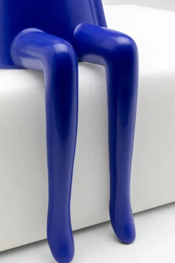 Deko Figur Sitting Rabbit Blau 35cm