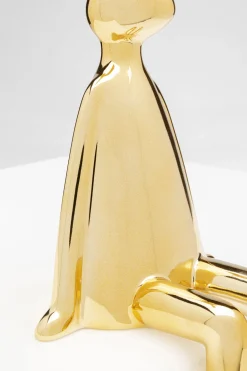 Deko Figur Sitting Rabbit Gold 35cm