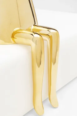 Deko Figur Sitting Rabbit Gold 35cm