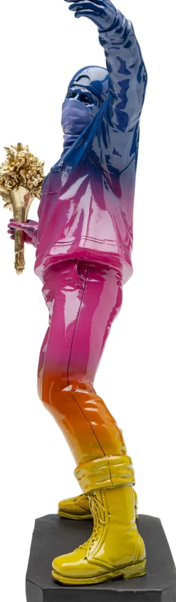 Deko Figur Street Art Bouquet Rainbow 41cm