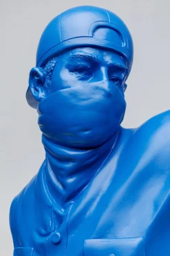 Deko Figur Street Art Bouquet Blau 67cm