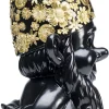 Deko Figur Zwerg Standing Schwarz Gold 61cm