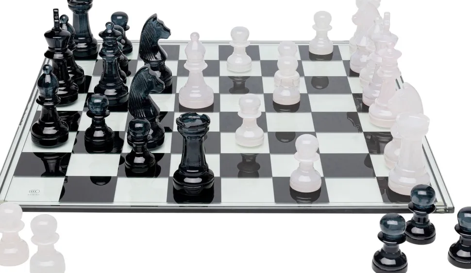 Deko Objekt Chess Transparent 60x60cm