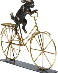 Deko Objekt Dog With Bicycle 44cm