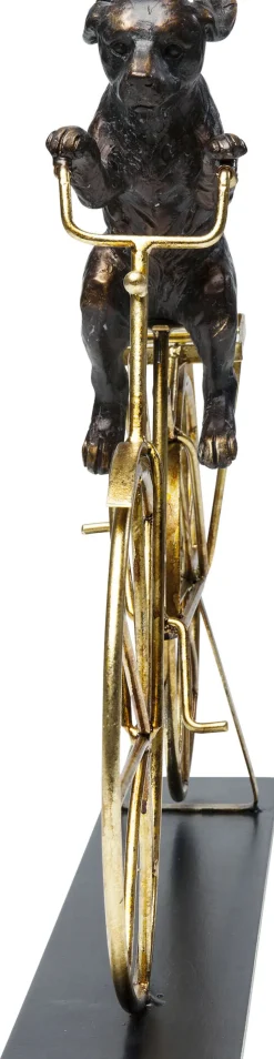 Deko Objekt Dog With Bicycle 44cm
