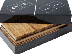 Deko Objekt Domino Schwarz 24x7cm