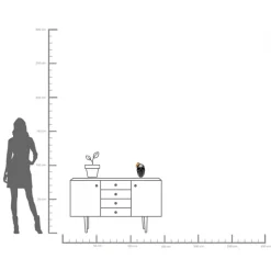 Deko Objekt Flower Skull 22cm