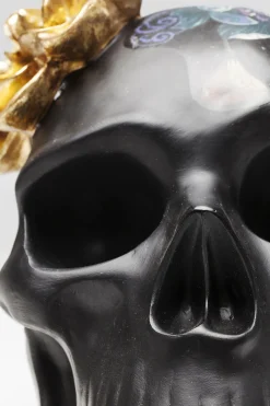 Deko Objekt Flower Skull 22cm
