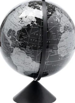 Deko Objekt Globe Top Schwarz 40cm