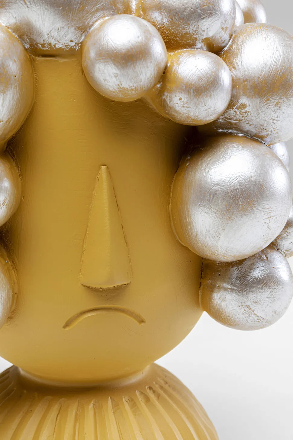 Deko Objekt Hairstyle Gelb 19cm