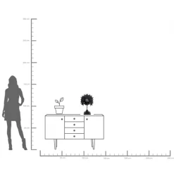 Deko Objekt King Skull Schwarz 49cm