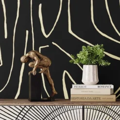 Deko Objekt Nude Man Stand Bronze 35cm