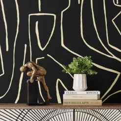 Deko Objekt Nude Man Stand Bronze 35cm