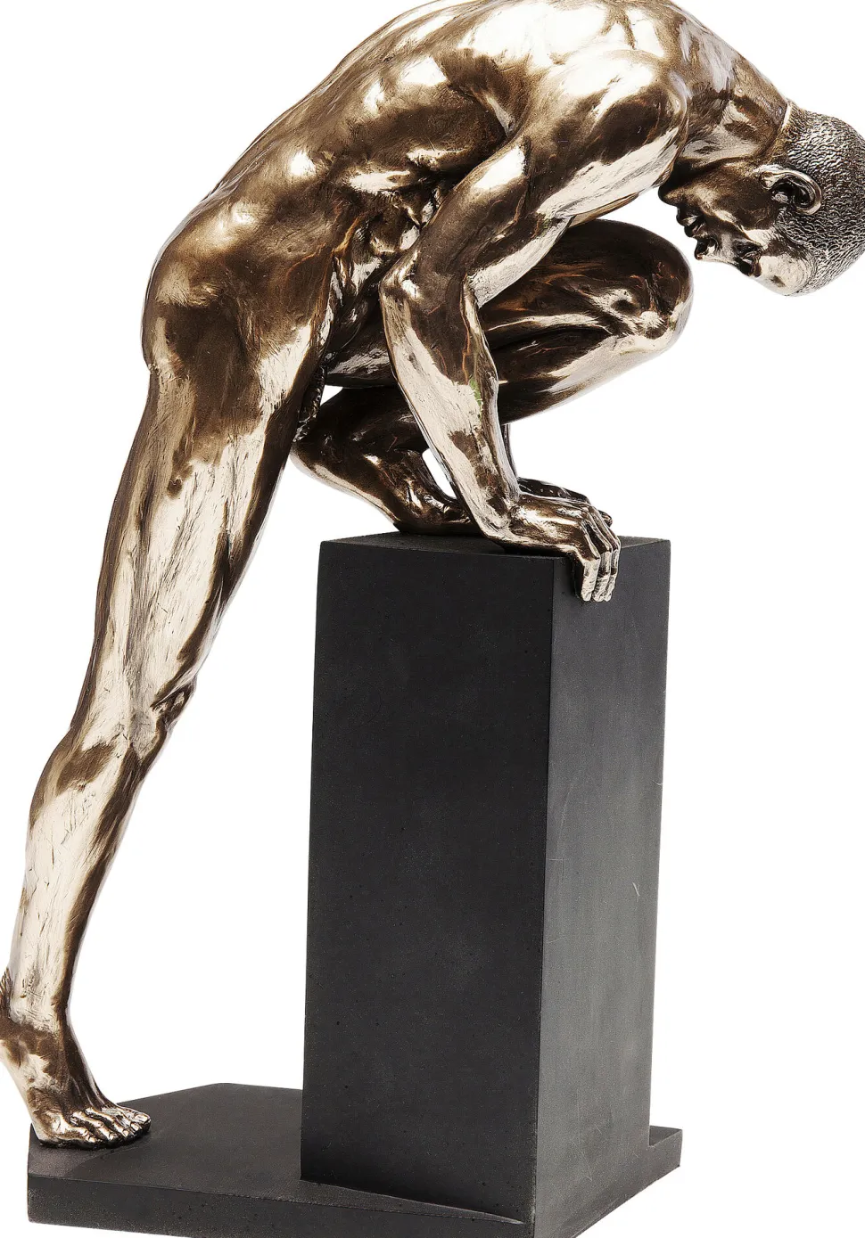 Deko Objekt Nude Man Stand Bronze 35cm