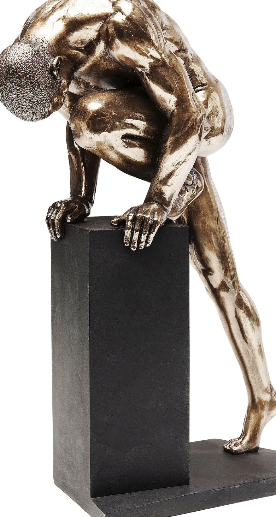 Deko Objekt Nude Man Stand Bronze 35cm