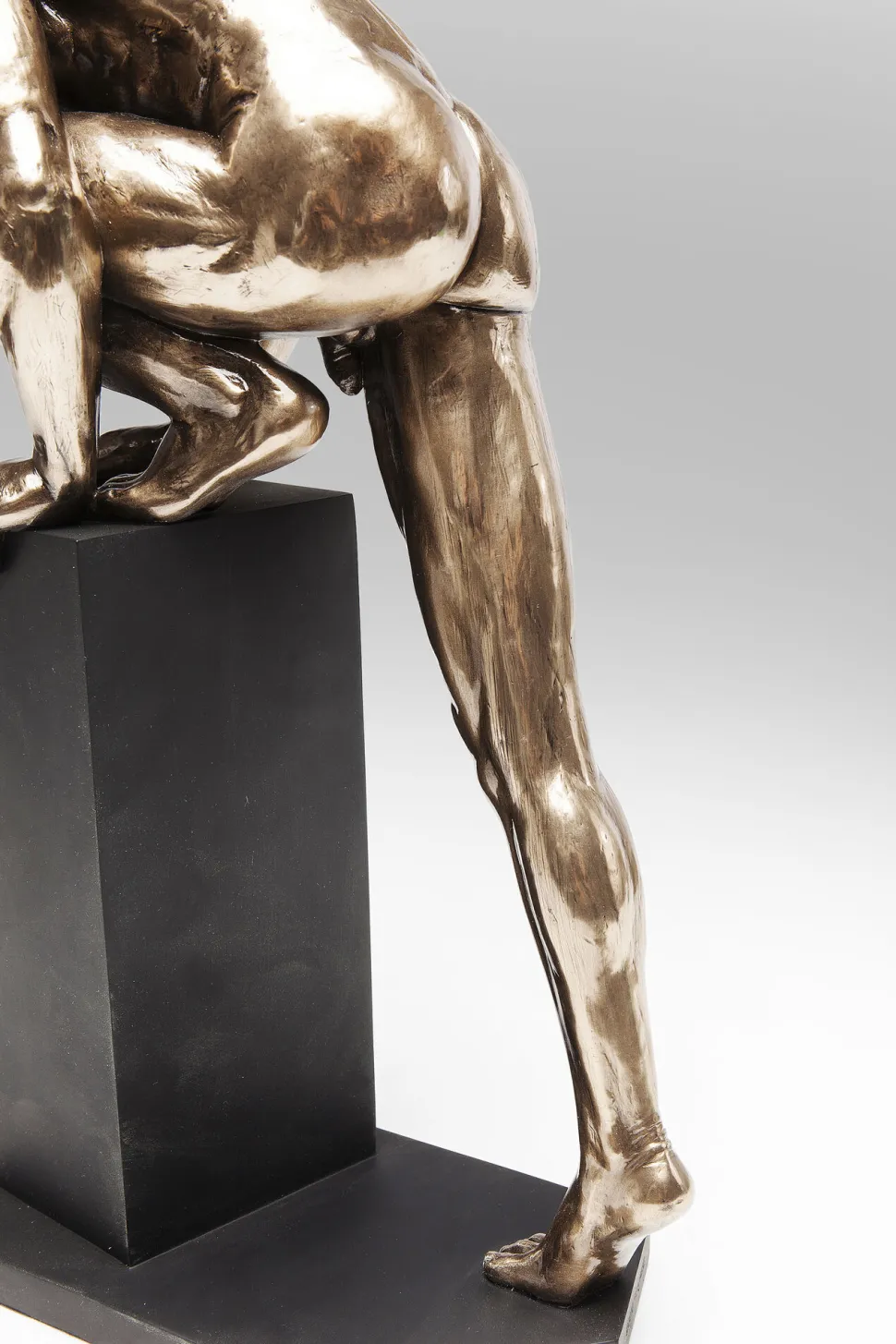Deko Objekt Nude Man Stand Bronze 35cm