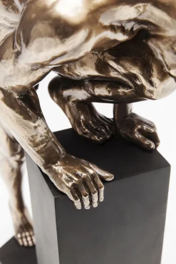 Deko Objekt Nude Man Stand Bronze 35cm