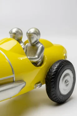 Deko Objekt Racing Car Gelb 9cm