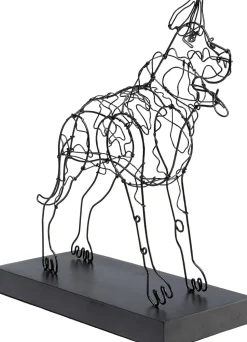 Deko Objekt Wire Attack Dog 36cm