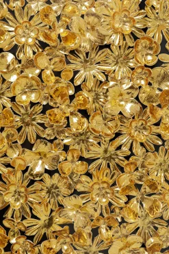 Deko Rahmen Gold Flower 80x80cm
