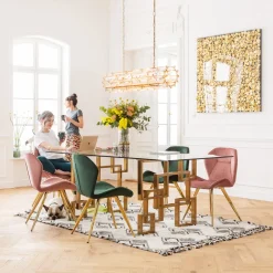 Deko Rahmen Gold Flower 120x120cm